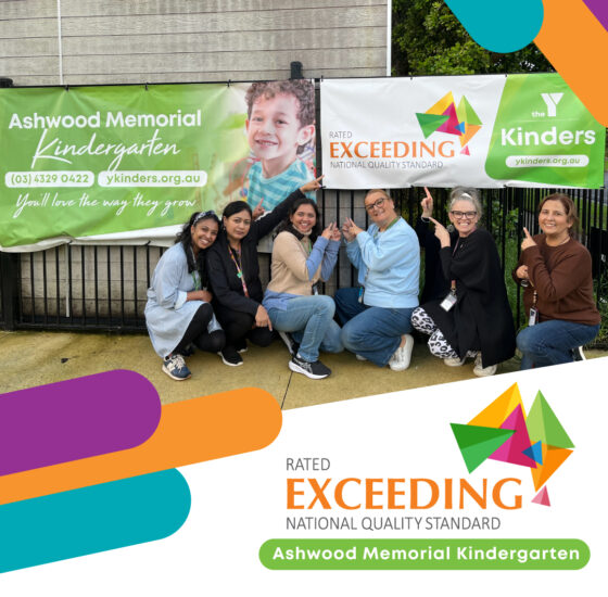 Ashwood Memorial Kindergarten team celebrates Exceeding rating